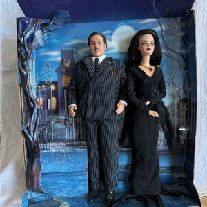 The Addams Family Barbie Collector Edition Morticia & Gomez set